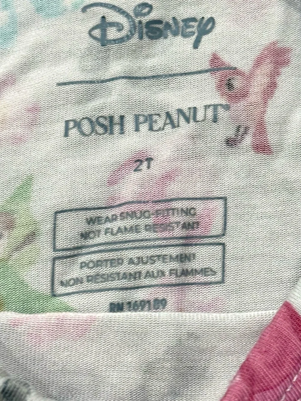 Posh Peanut X Disney Princess Toddler Girl Size 2T Bamboo Two Piece Set